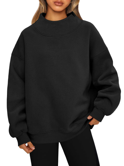 Long-sleeved pullover sweatshirt