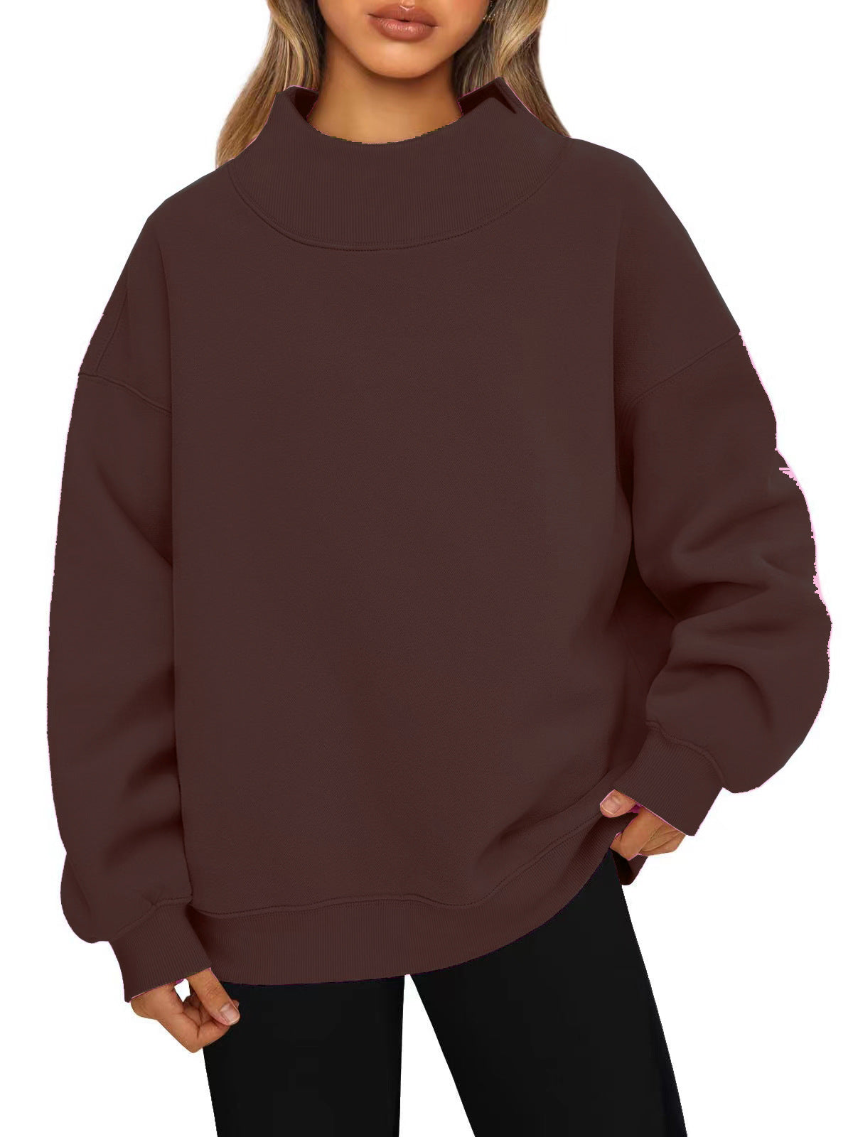Long-sleeved pullover sweatshirt